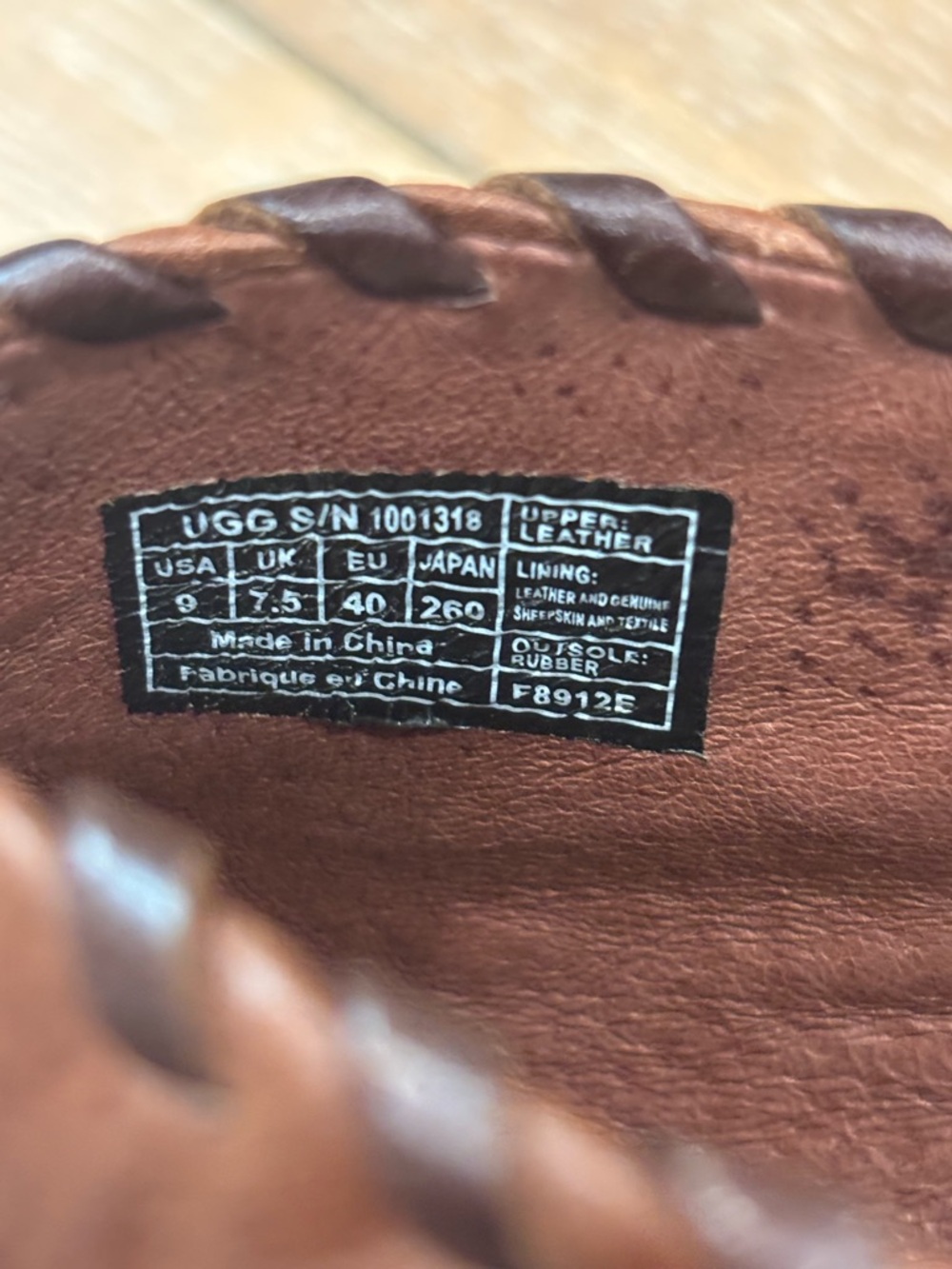 UGG Australia Jamison Brown Leather Whipstitch Platform Booties - Picture 5 of 14